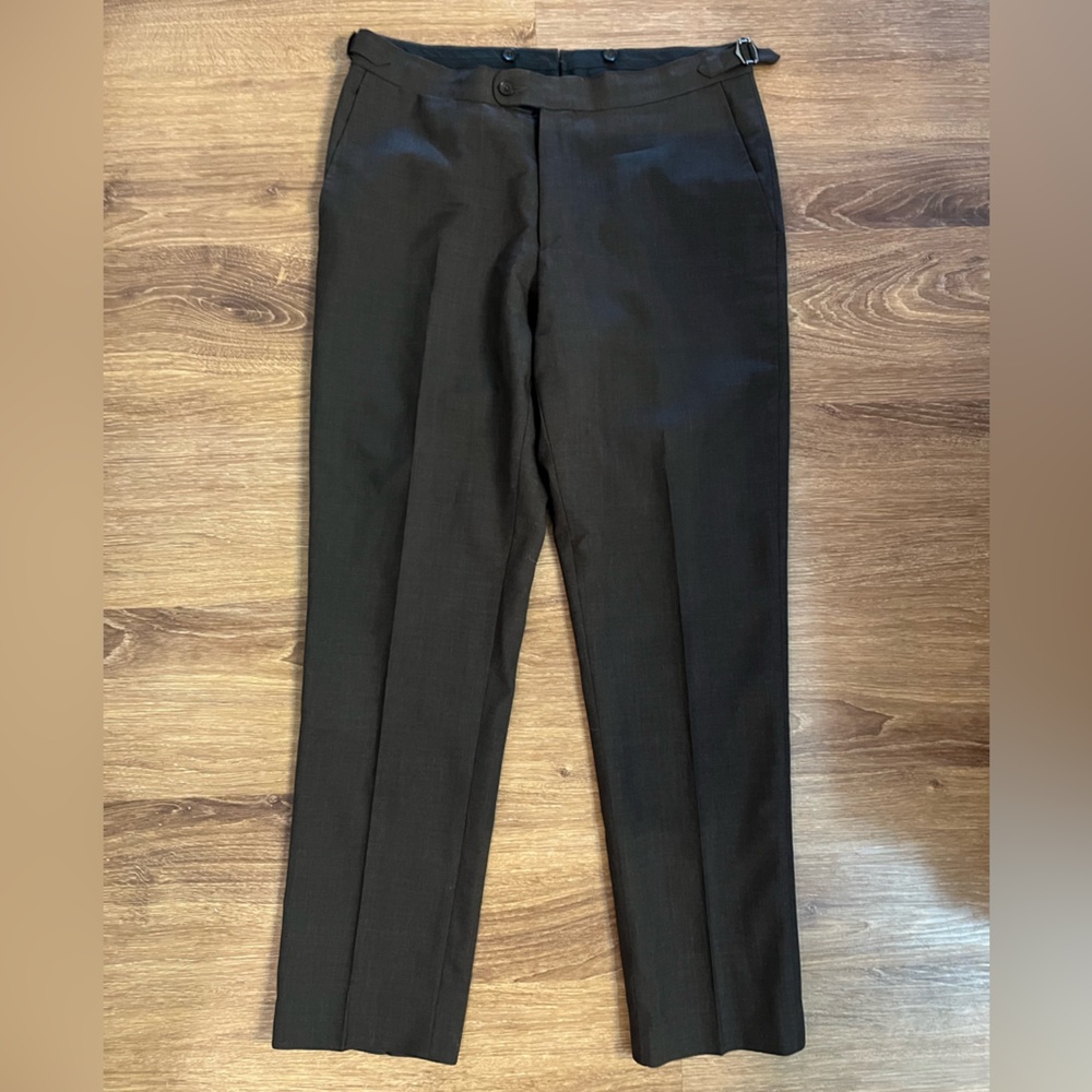 Suitsupply Dark Brown Dress Pants Waist Adjusters 32R